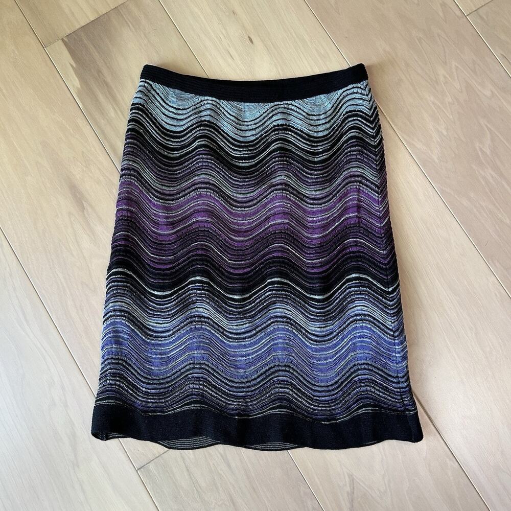 M Missoni Zig Zag Chevron Knit Skirt Women’s 38 (USA 2)